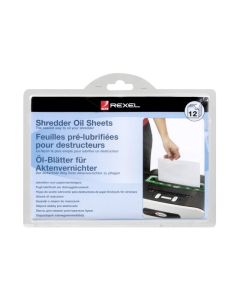 REXEL SHREDDER OIL SHEETS PACK 12
