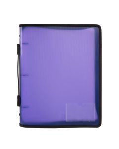 MARBIG ZIPPER BINDER WITH HANDLE 25MM 3O PURPLE