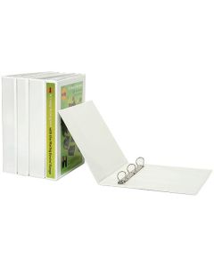 MARBIG CLEARVIEW INSERT BINDER A4 65MM 4D WHITE