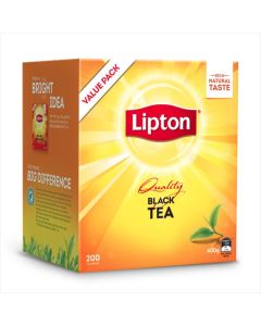 LIPTON  QUALITY BLACK TEA CUP BAGS (STRING & TAG PK200