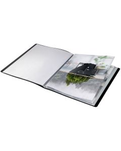 LEITZ RECYCLE NON-REFILLABLE DISPLAY BOOK 20 POCKET PP A4 BLACK