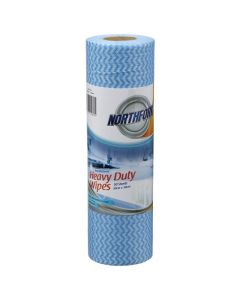NORTHFORK  HEAVY DUTY ANTIBACTERIAL PERFORATED WIPE PK50