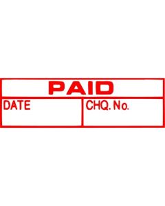 XSTAMPER CX-BN 1533 PAID/DATE/CHEQUE NO RED