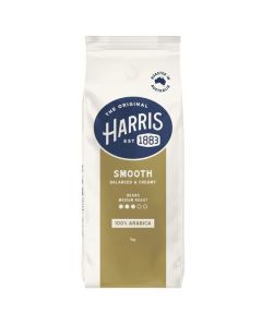 HARRIS SMOOTH COFFEE BEANS 1KG BAG