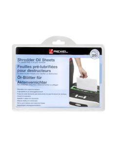 REXEL SHREDDER OIL SHEETS PACK 20
