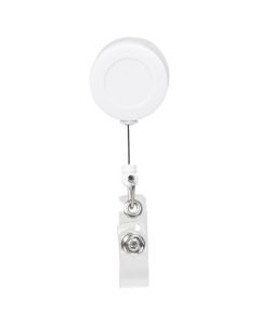REXEL ID RETRACTABLE CARD HOLDER WITH STRAP WHITE