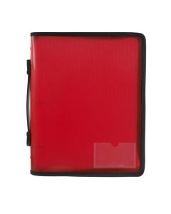 MARBIG ZIPPER BINDER WITH HANDLE 25MM 3O RED