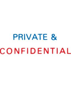 XSTAMPER CX-BN 2010 PRIVATE & CONFIDENTIAL RED/BLUE