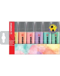 STABILO BOSS PASTEL HIGHLIGHTER ASSTD WALLET 6