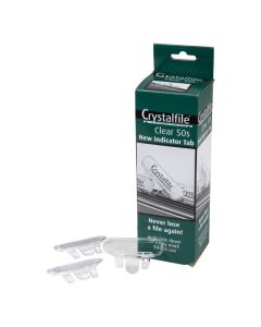 CRYSTALFILE CLEAR TABS PACK 50