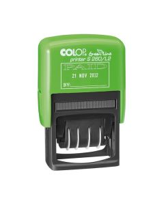 COLOP GREEN LINE DATER 4MM PAID RED/BLUE