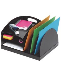 MARBIG ORGANISER DESKTOP METAL 2 WAY BLACK