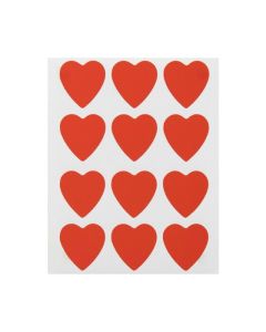 QUIKSTIK LABELS HANGSELL RED HEART 48 LABELS