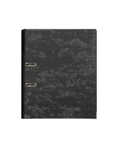 MARBIG LEVER ARCH FILE FOOLSCAP REINFORCED SPINE BLACK MOTTLE