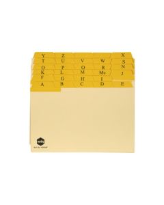 MARBIG GUIDE CARD A-Z/1-31 TAB MANILLA 8X5 BUFF