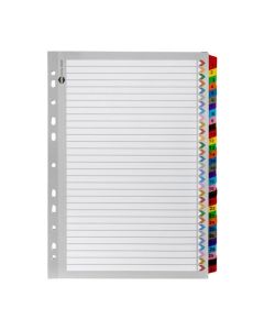 MARBIG INDICES & DIVIDERS 1-31 TAB REINFORCED A4 COLOUR