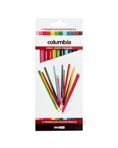 COLUMBIA COLOURSKETCH COLOUR PENCIL TRIANGULAR PACK 12