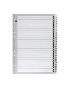 MARBIG INDICES & DIVIDERS 1-31 TAB REINFORCED A4 BLACK