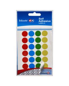 QUIKSTIK LABELS HANGSELL CIRCLE 14MM ASSORTED 112 LABEL