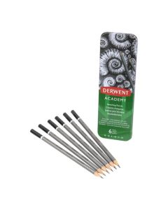 DERWENT ACADEMY SKETCHING PENCIL TIN 6