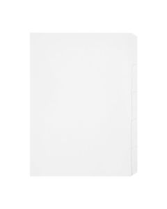 MARBIG INDICES & DIVIDERS 5 TAB MANILLA A4 UNPUNCHED