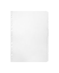 MARBIG INDICES & DIVIDERS 6 TAB MANILLA A4 WHITE