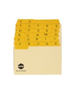 MARBIG GUIDE CARD A-Z/1-31 TAB MANILLA 5X3 BUFF