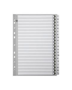 MARBIG INDICES & DIVIDERS A-Z TAB REINFORCED A4 BLACK