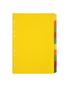 MARBIG INDICES & DIVIDERS 10 TAB MANILLA A4 ERASEABLE