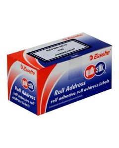 QUIKSTIK LABEL DISPENSER RECTANGLE 38X70MM WHITE