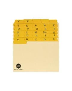MARBIG GUIDE CARD A-Z/1-31 TAB MANILLA 6X4 BUFF