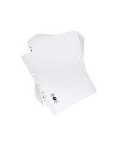 MARBIG INDICES & DIVIDERS 10 TAB MANILLA A4 WHITE BULK
