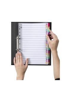 MARBIG INDICES & DIVIDERS A-Z TAB MULTIDEX A4 COLOUR