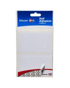QUIKSTIK LABELS HANGSELL RECTANGLE 48X75MM WHITE 12 LABELS