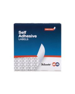 QUIKSTIK LABEL DISPENSER CIRCLE 14MM SILVER 650 LABELS