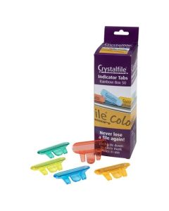 CRYSTALFILE RAINBOW TABS PACK 50