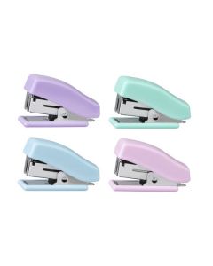 MARBIG MINI STAPLER W/STAPLES PASTEL ASSORTED