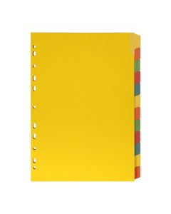 MARBIG INDICES & DIVIDERS 12 TAB MANILLA A4 ERASEABLE