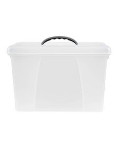 CRYSTALFILE CARRY CASE CLEAR LID/CLEAR BASE