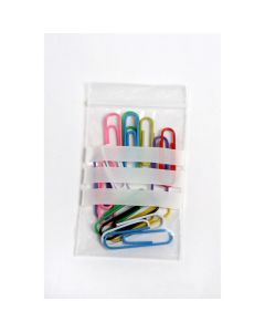 CUMBERLAND  PRESS SEAL BAGS 45MIC 50 X 75MM CLEAR/WHITE