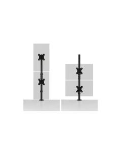 KTG VERTICAL STACKING DUAL MONITOR ARM