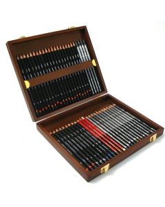 DERWENT SKETCHING PENCIL WOODEN BOX 48