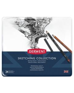 DERWENT SKETCHING MIXED MEDIA TIN 24
