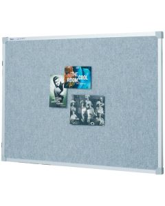 QUARTET  BULLETIN BOARD FABRIC 1200X1800MM SILVER