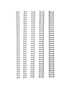 GBC BINDING WIRE 34 LOOP 12.5MM SILVER PACK 100