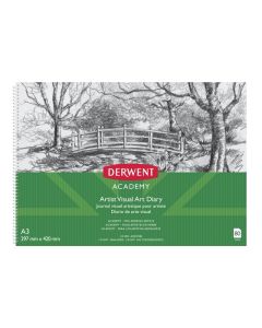 DERWENT ACADEMY VISUAL ART DIARY A3 LANDSCAPE 80 PAGE