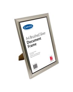 CARVEN DOCUMENT FRAME BRUSHED SILVER A4
