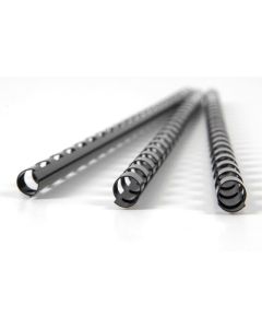 GBC BINDING COMB 6MM BLACK PACK 100