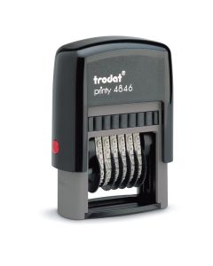 TRODAT 4846 PRINTY NUMBERER 6 BAND 4MM BLACK