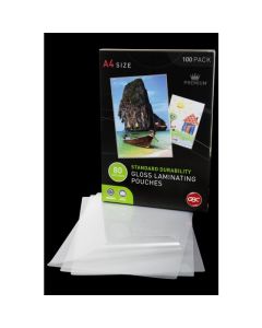 GBC LAMINATING POUCH A4 80 MICRON PACK 100